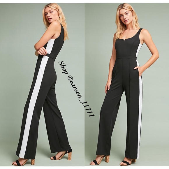 Anthropologie Pants - 🦄NEW Anthropologie Striped Wide-Leg Jumpsuit 0